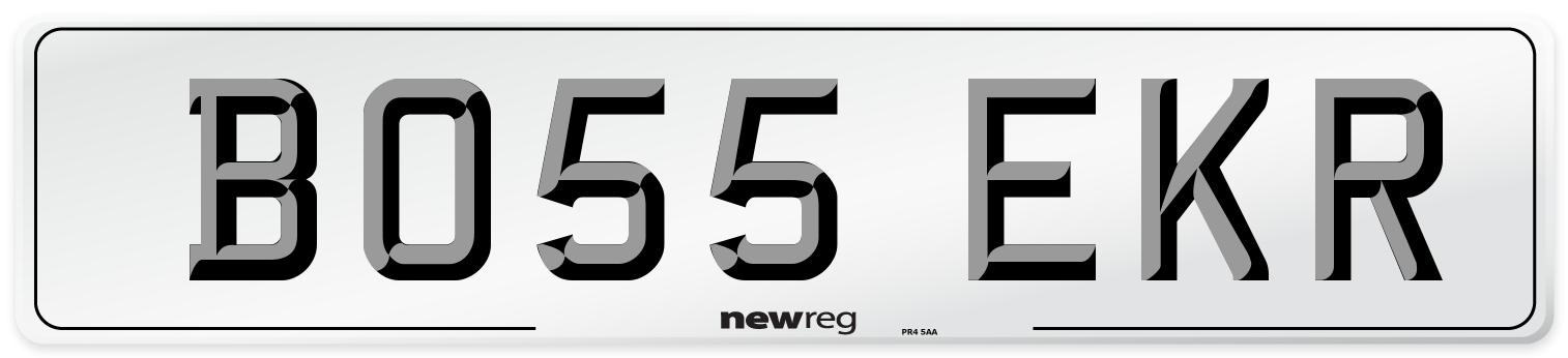 BO55 EKR Number Plate from New Reg